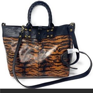NWT- Patricia Nash Analia Top Handle Crossbody - Tiger